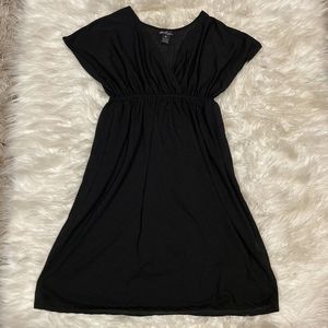 Beach By Exist Mini Swimsuit Cover Up Babydoll Black V Neck Beachy Gothic